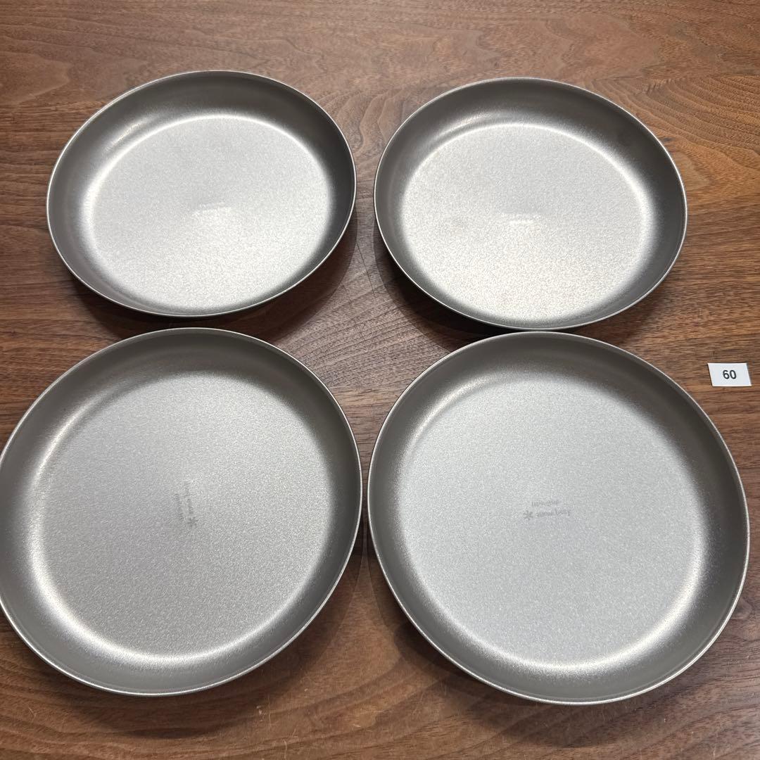 ★ peakチタントレックプレート18cm4個セット※60