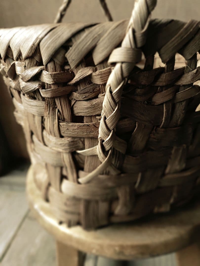 だ*み様 信州安曇野の山葡萄かごバック。里山手仕事。