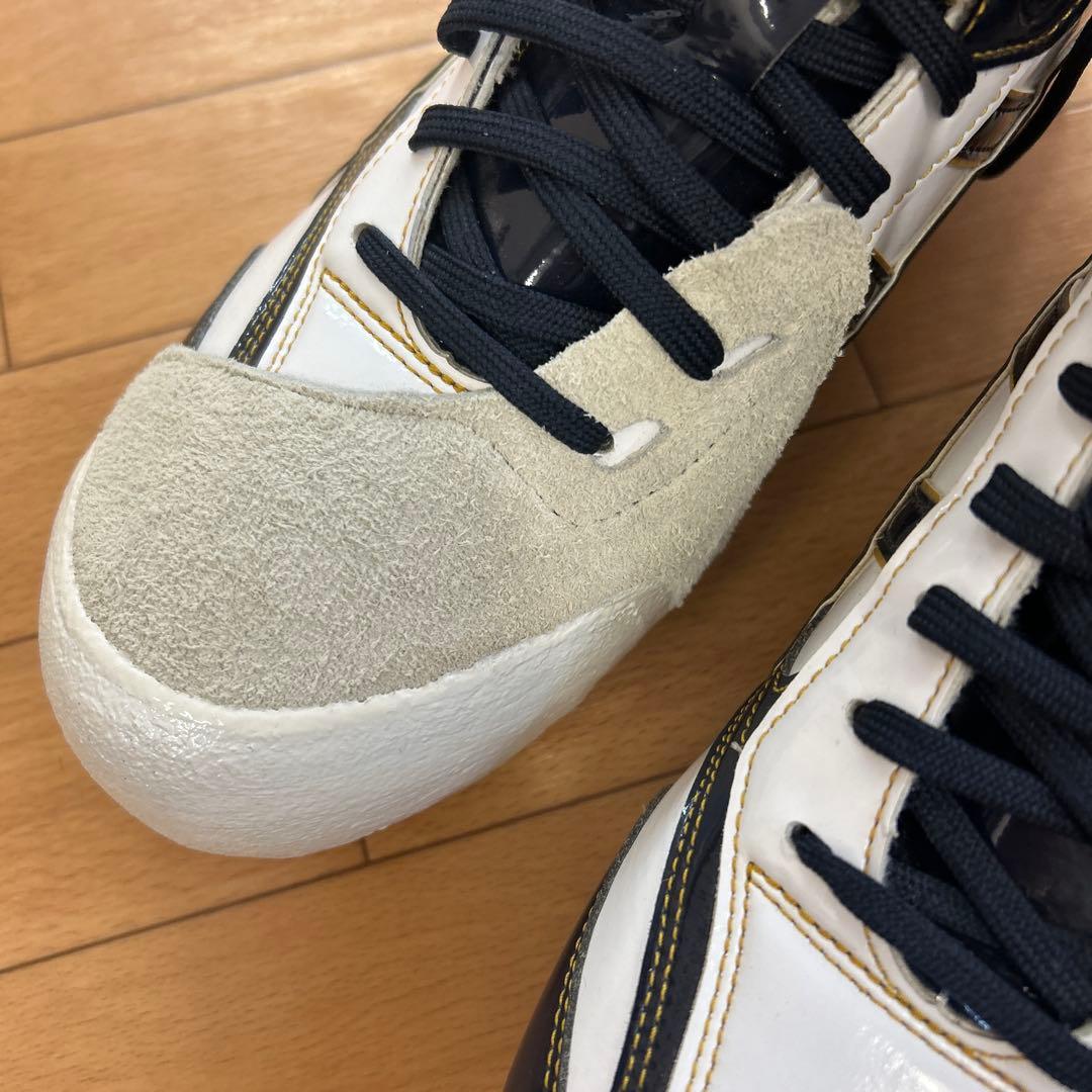 【未使用】asics野球シューズ スパイク　ホワイト/ネイビーブラック