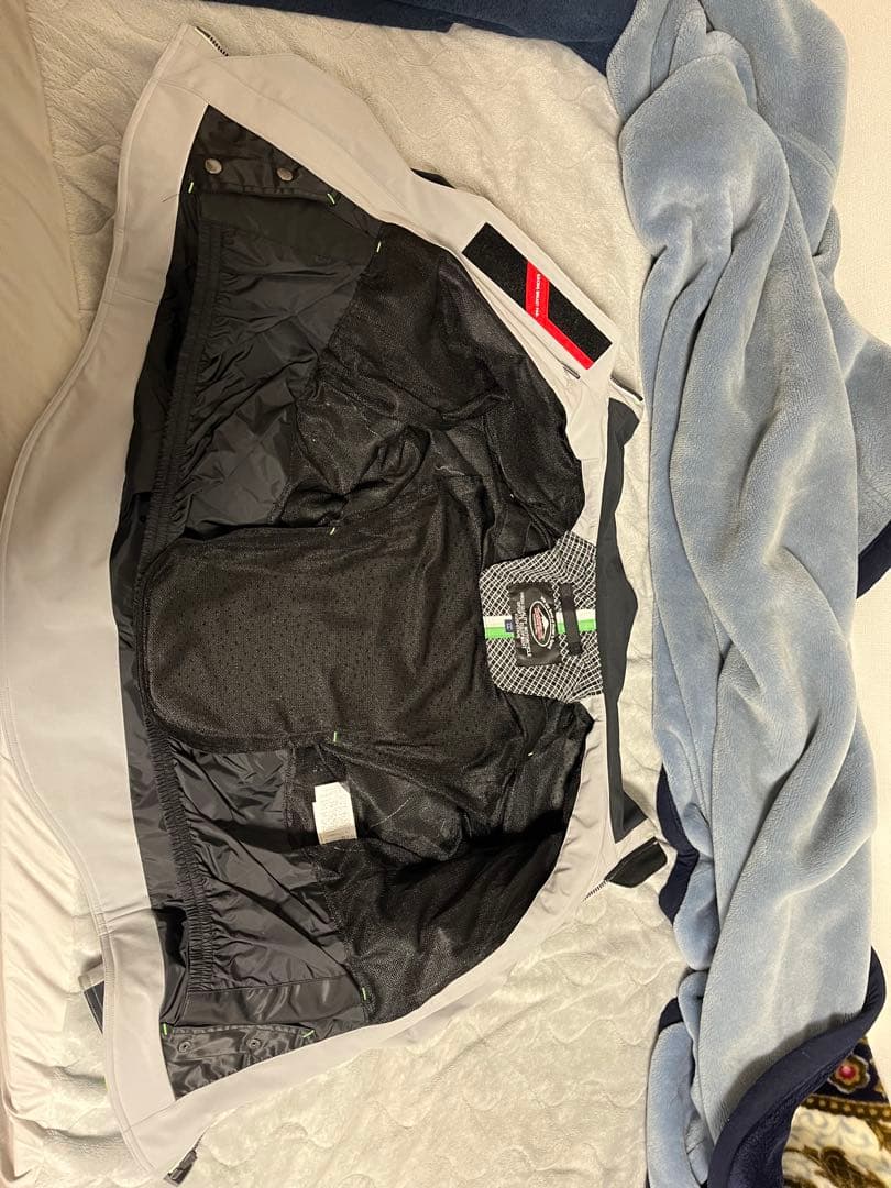 カワサキ×クシタニ ソフトシェルシングルジャケット LL ホワイト