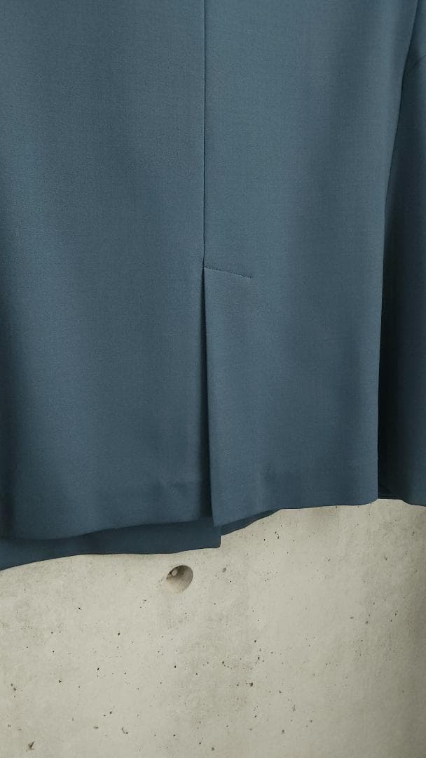 ICB L【洗える】ウール2WAYストレッチ ダブルブレストジャケット ブルー系