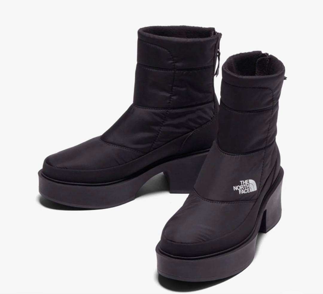 ノースフェイス　ブーツ　カルミア　ヌプシ　防水　ヒール　黒　25cm