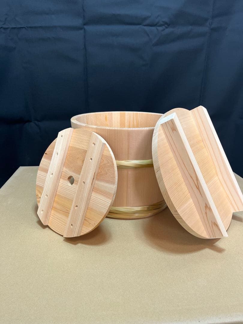 ぽぽ様　木曽さわら　漬物桶7ℓ 竹タガ仕様