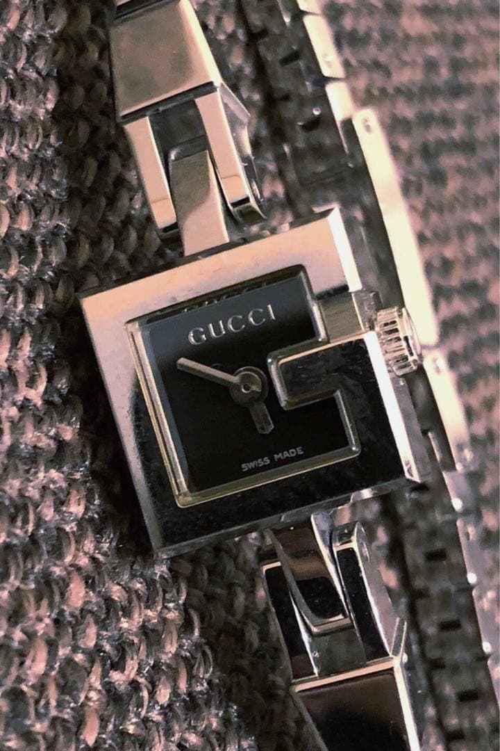 【GUCCI】グッチ シルバー ブレスレット 時計 美品