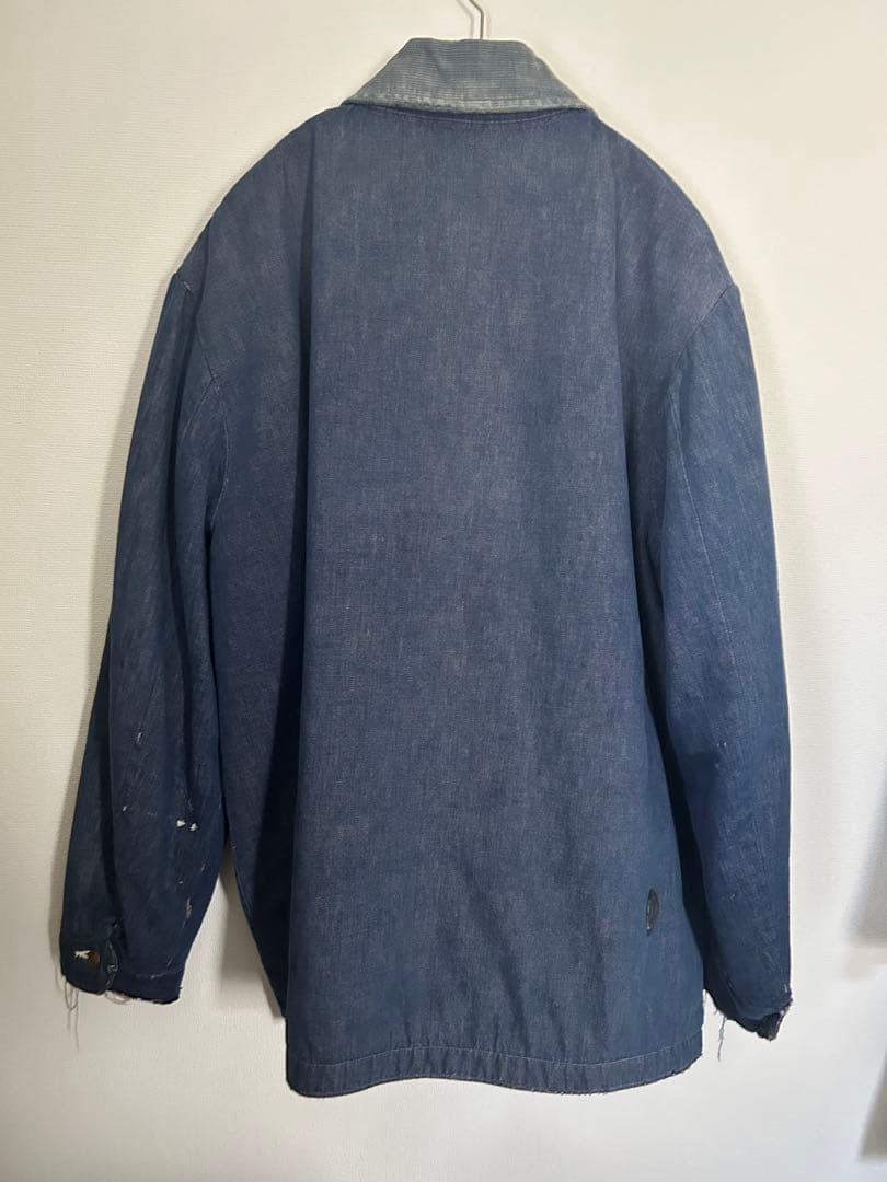 70's BULEBELL 濃紺 カバーオール 裏地ブランケット