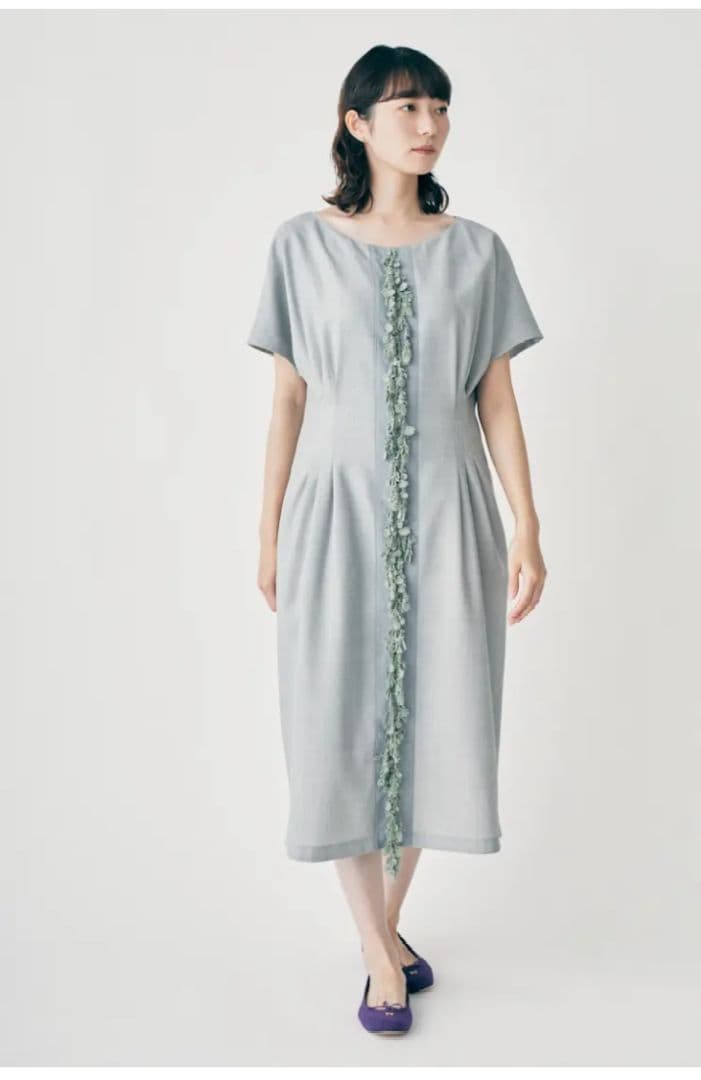 ミナペルホネン　ワンピース　38 floraleaf 2025SS