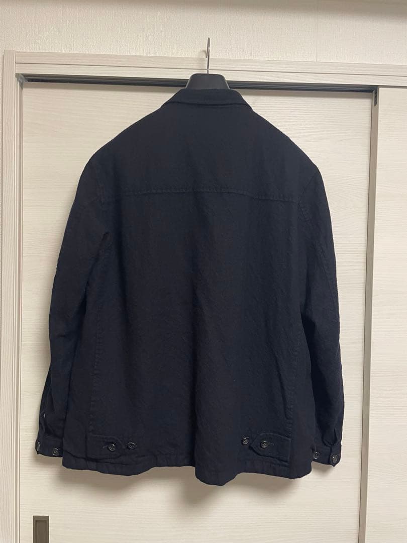 COMME des GARÇONS HOMME ウール縮絨　ジャケット M 紺