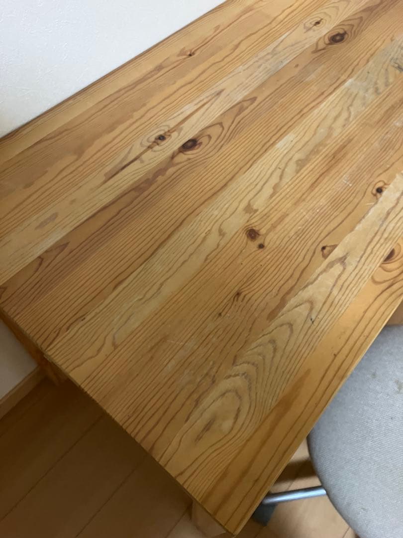 格安　無印良品 机 パイン材デスク・キャビネット