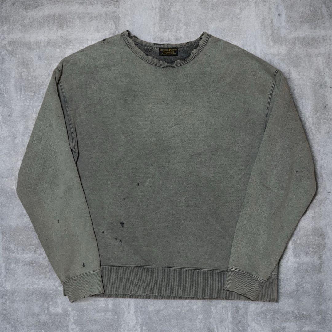 【美品】ジャーナルスタンダード　ホームステッド　ダメージ加工　スウェット　グレー