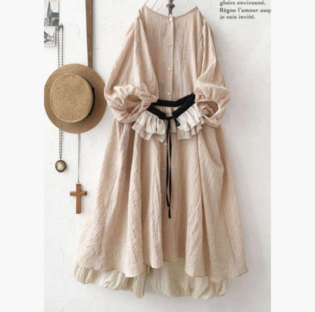 マルシェドゥスール MARCHE’DE SOEUR 付け襟つき2wayワンピース