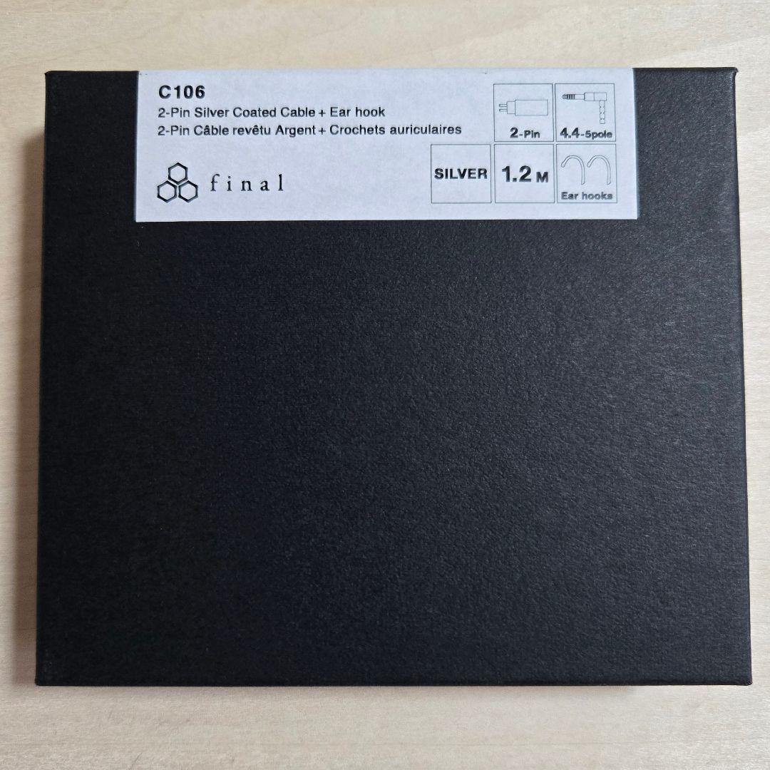 final C106 2Pin 1.2m 4.4mm イヤホンケーブル