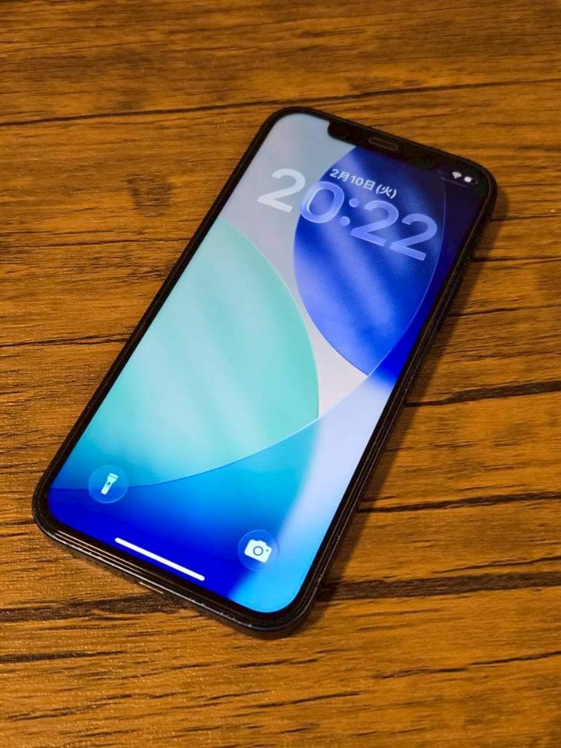 iPhone 12 64GB　ブルー　液晶化 バッテリー100％　iFaceつき