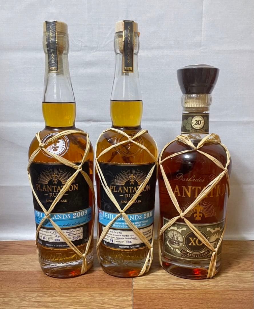 プランテーション フィジーラム2009&2011&プランテーションXO 3本