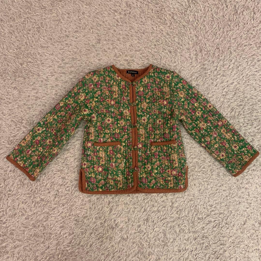 【*。様 限定大幅値下げ美品秋冬おすすめ　Bonjour diary花柄ジャケッ
