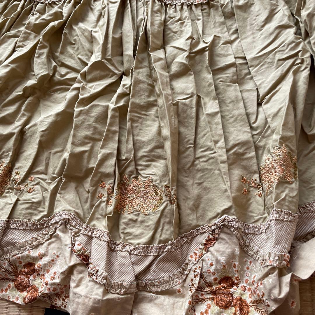 新品未使用品 希少カネコイサオ バラブーケフラワープリント ロングワンピース