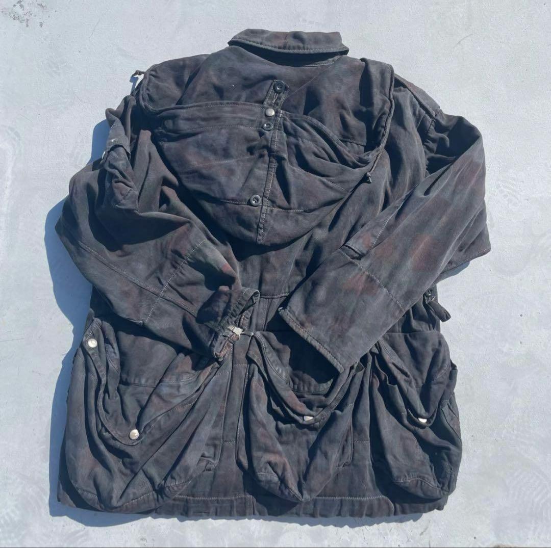 [マイケル竹中] スイス軍 M60 アルペンカモ 後染め ブラック 黒染め