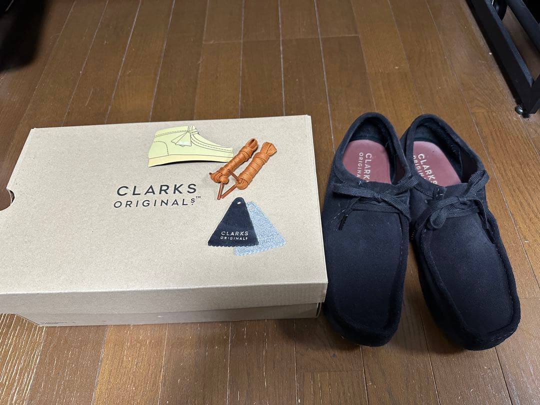 Clarks Originalsクラークスワラビー27cm箱・替え紐付き