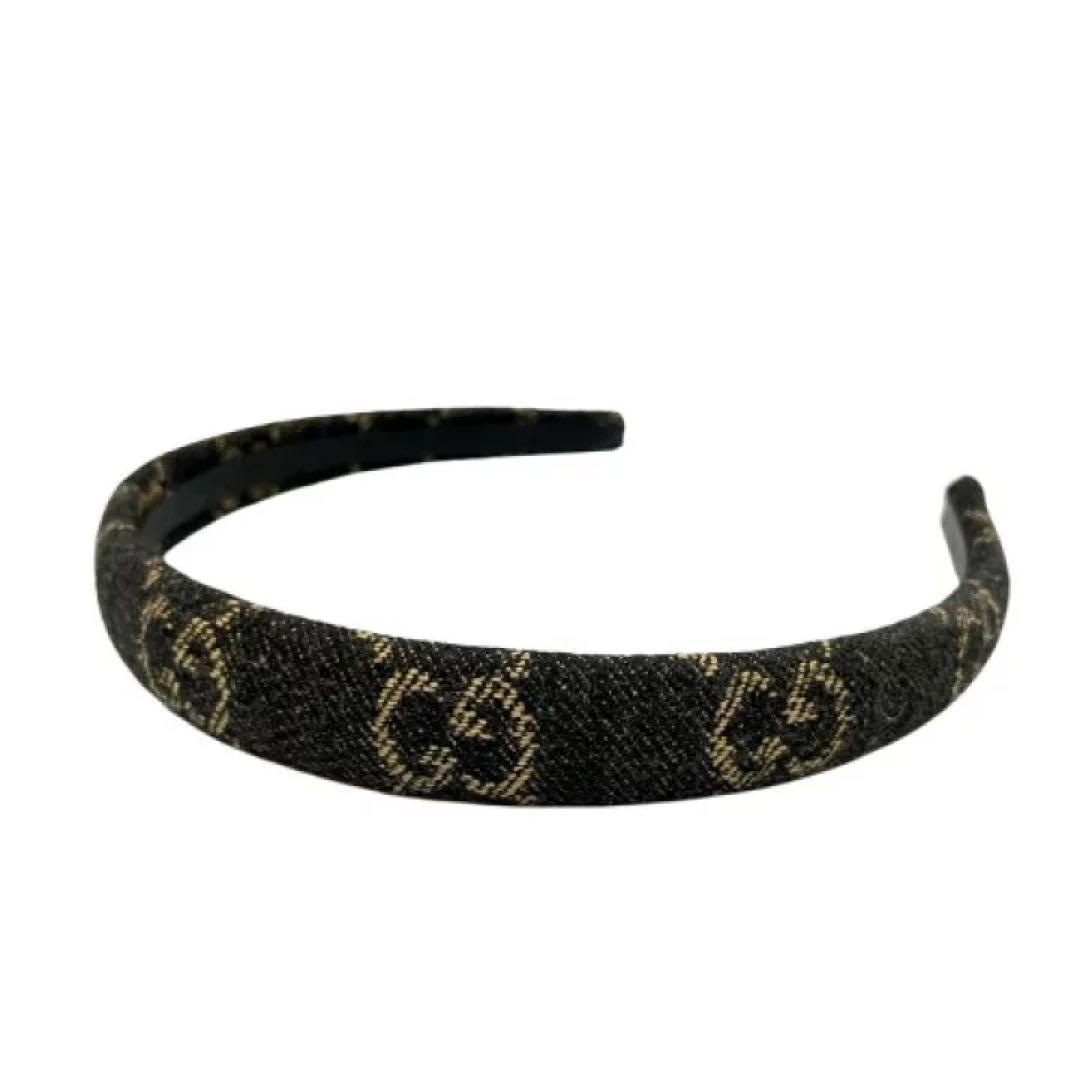 GUCCI カチューシャ　エコウォッシュドGGデニムヘアバンド
