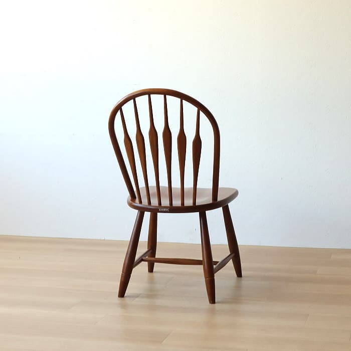 アンティーク 柏木工 ウィンザーチェア ナラ材 古家具 無垢材③