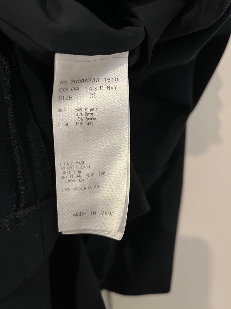 miya　ENFOLD ダブルクロス ストレッチレイヤード　ネイビー