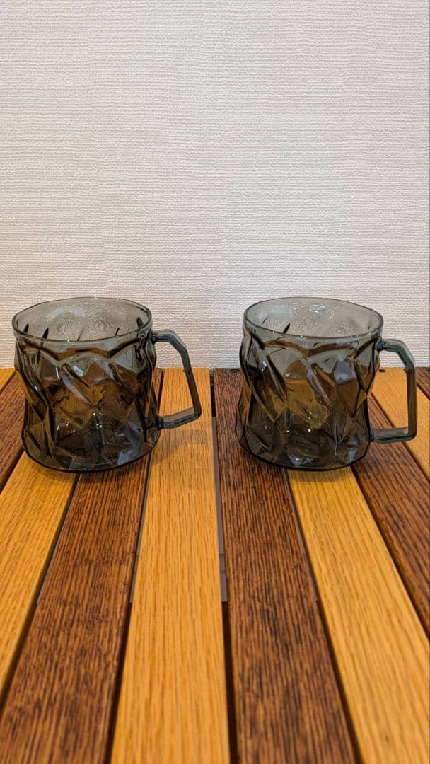 イワタデンキ IWATADENKI クラッシュアイス グラス グレー2個セット