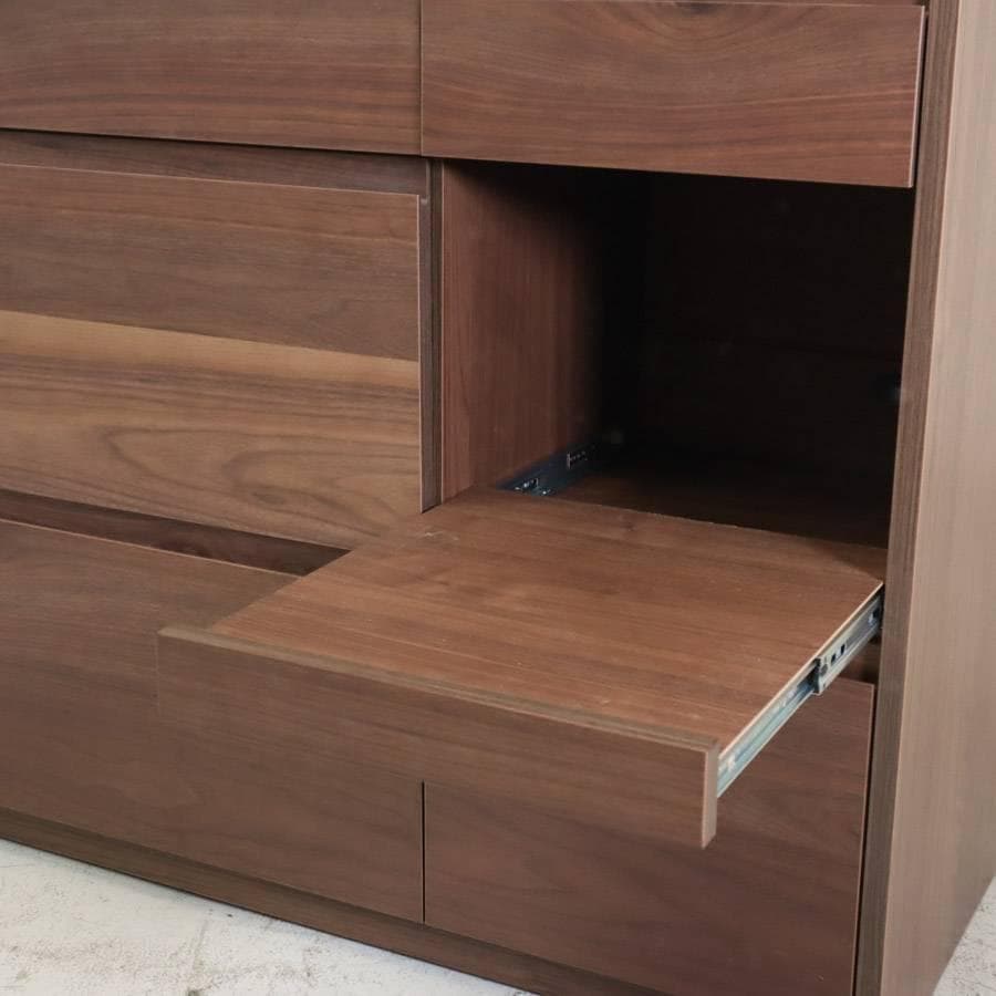 値下20年製 ウニコ ディクス キッチンカウンター W1200 ウォールナット材