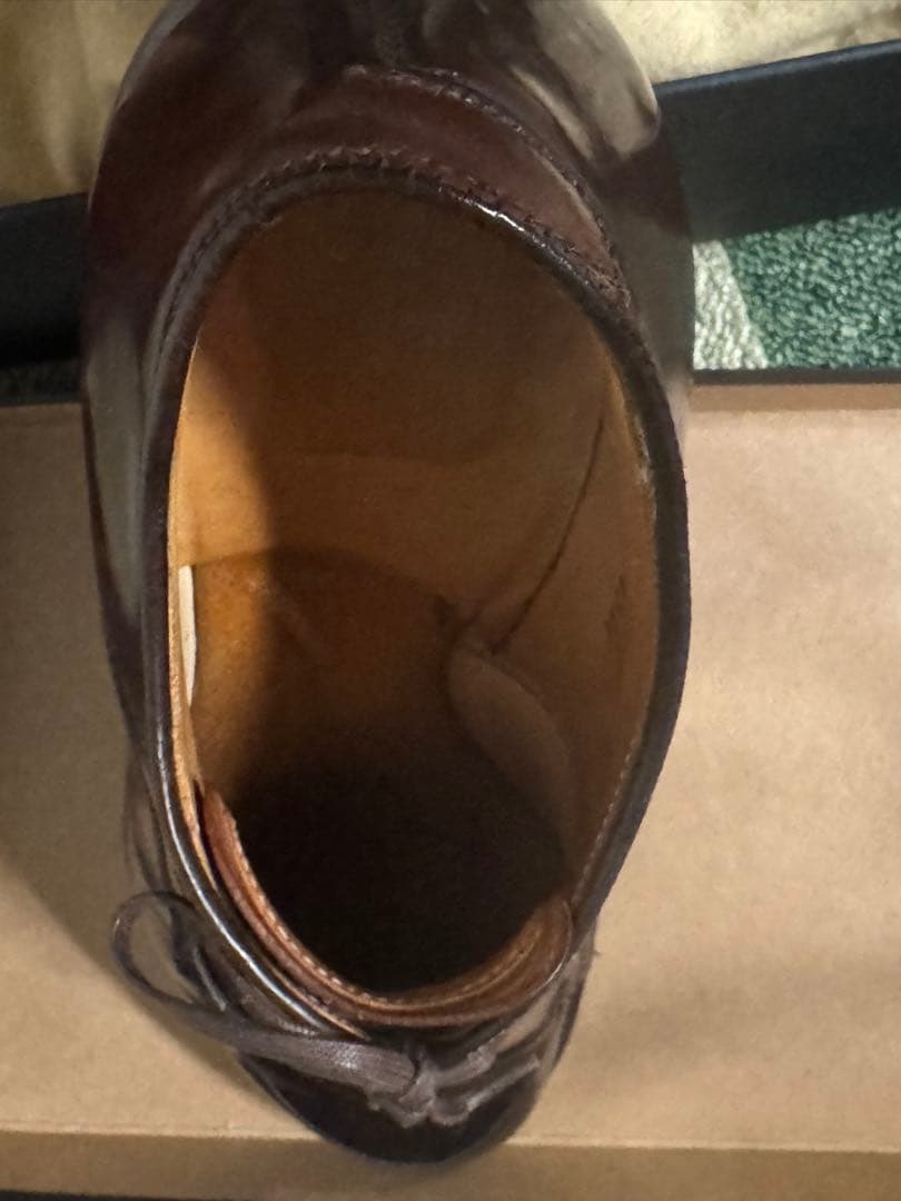 オールデン　コードバン　Vチップ　バーガンディ　8.5 D