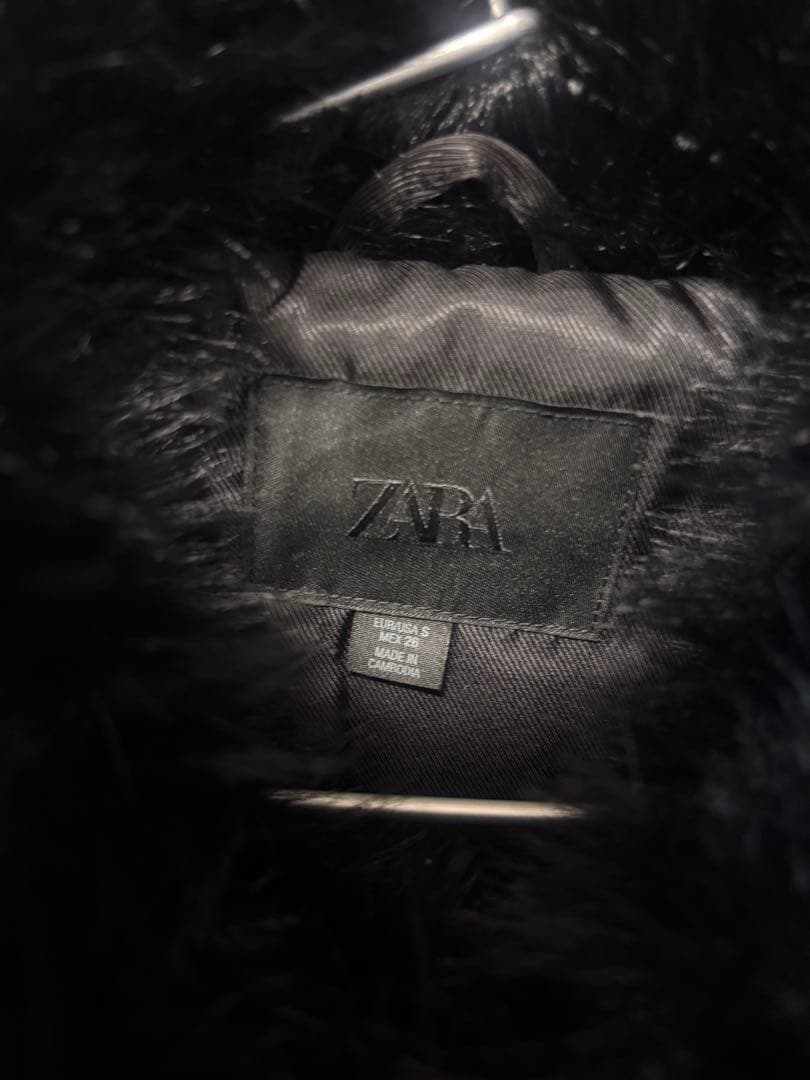 ブラック ファーコート ショート丈