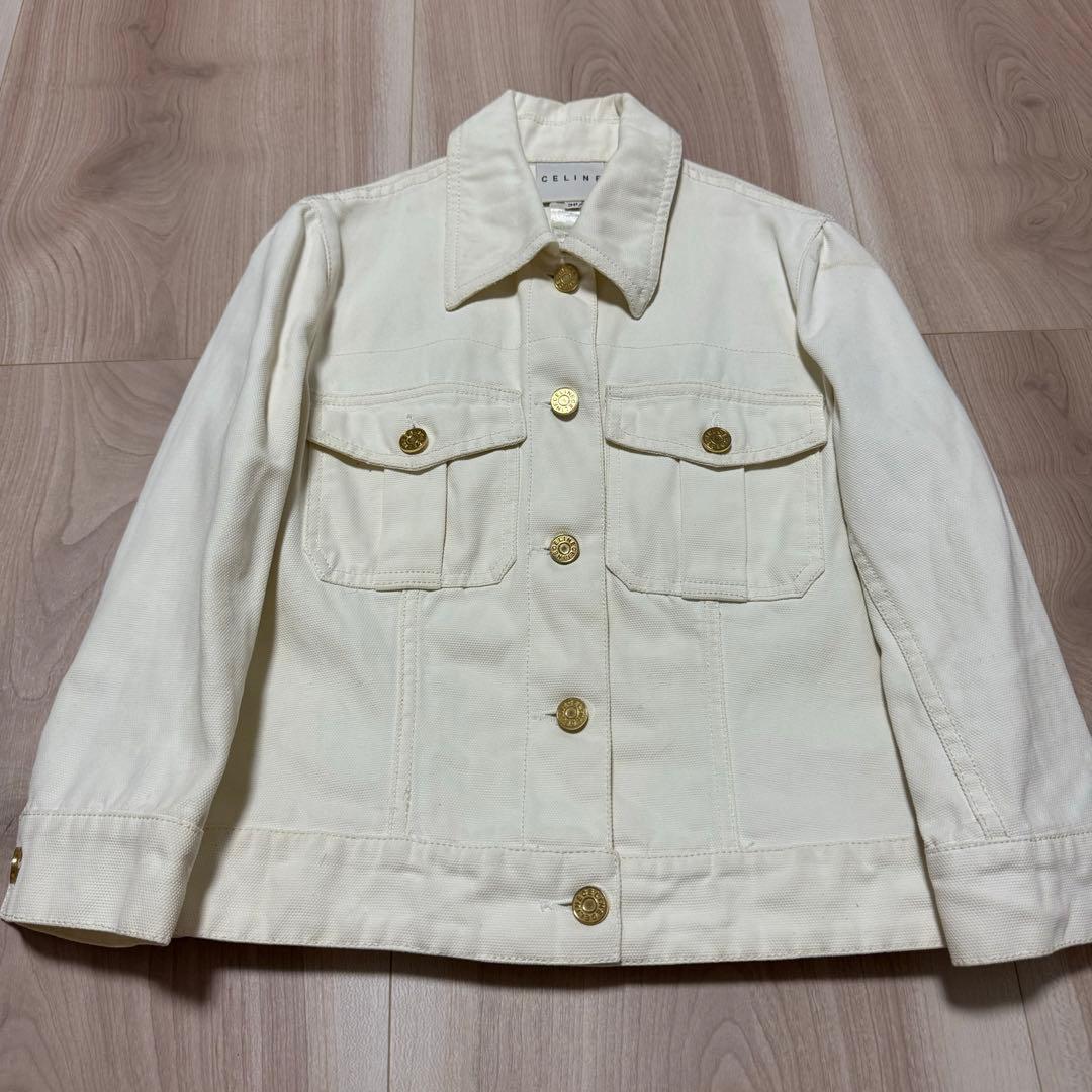 【希少】CELINE デニムジャケット ホワイト 36
