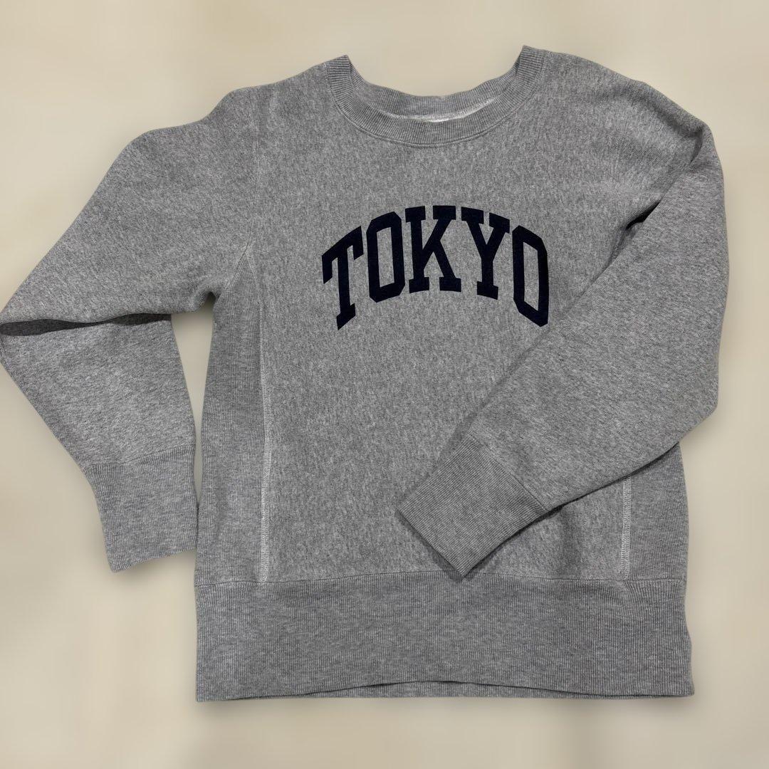 BEAMS別注 Champion TOKYO 青単タグ クルーネック トレーナー