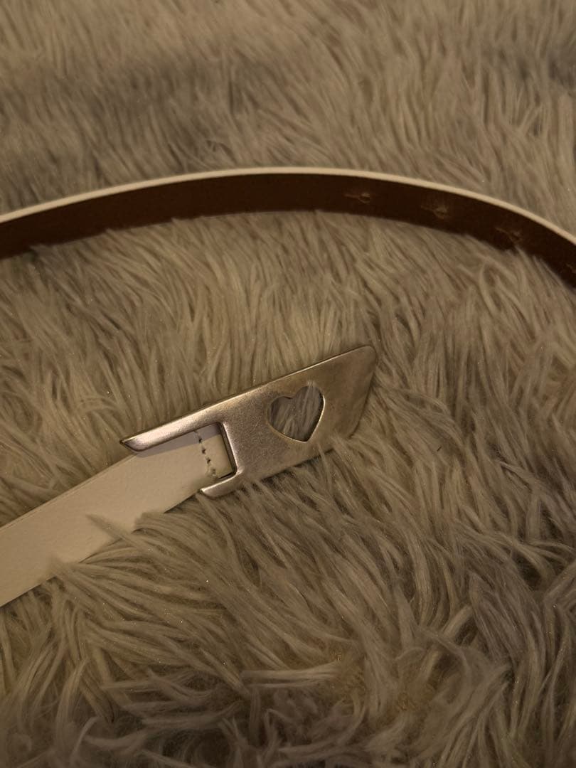 DIESEL ハート型 レディース レザー ベルト 85/34