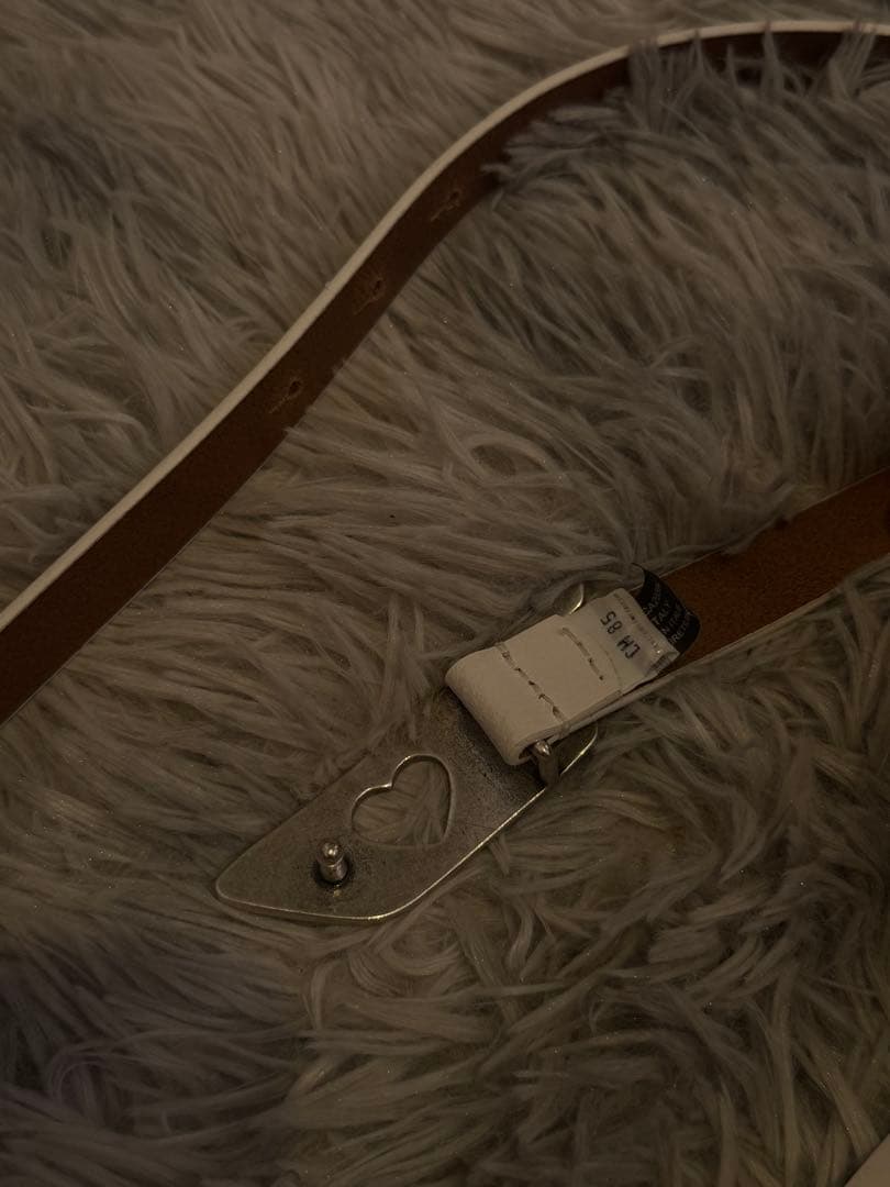 DIESEL ハート型 レディース レザー ベルト 85/34