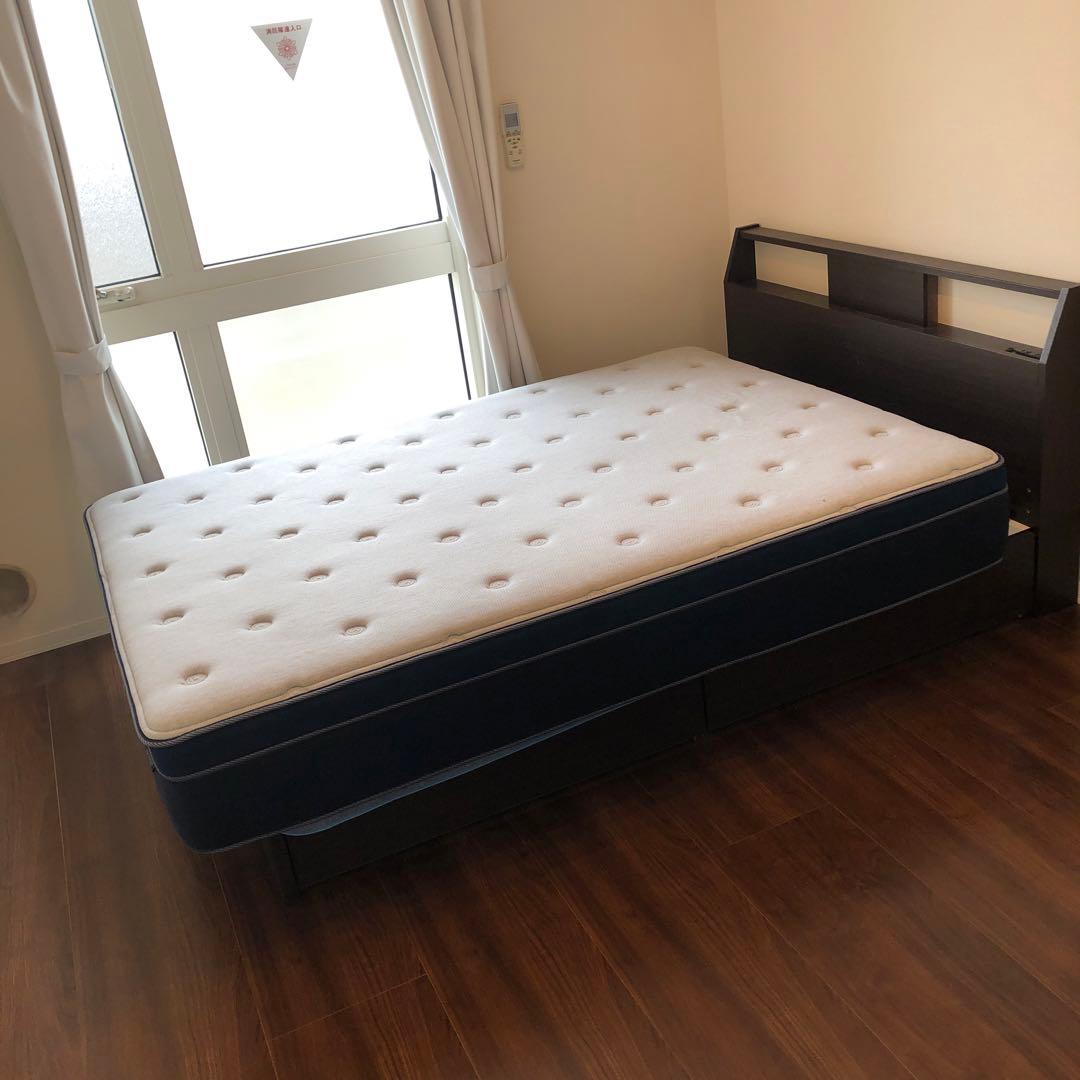 [カタさん専用]ニトリ　ダブルベッド　フレーム　マットレス