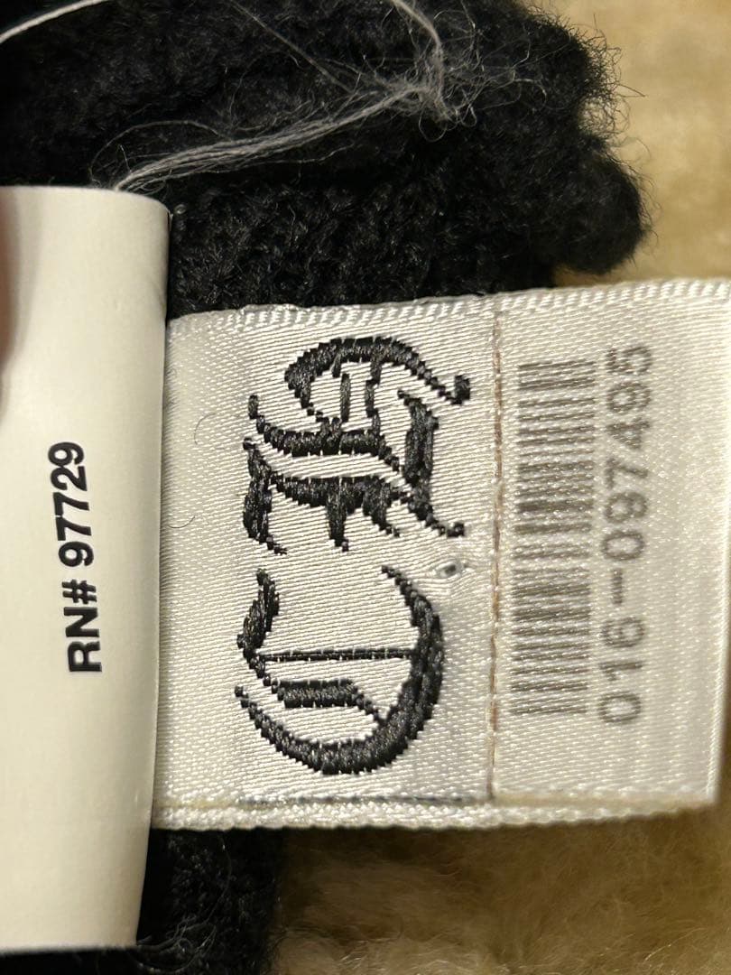 CHROME HEARTS クロムハーツ　ニット帽　ビーニー　黒　前後刺繍あり