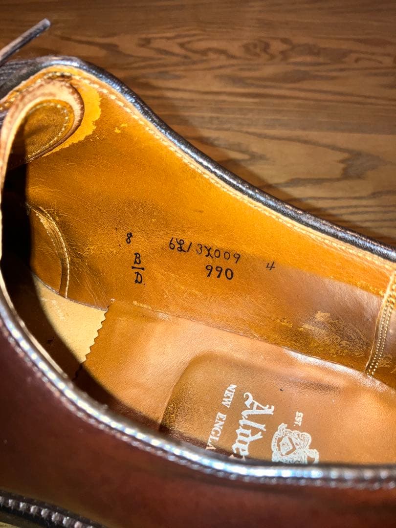 Alden コードバン #8 バーガンディ 990 8D