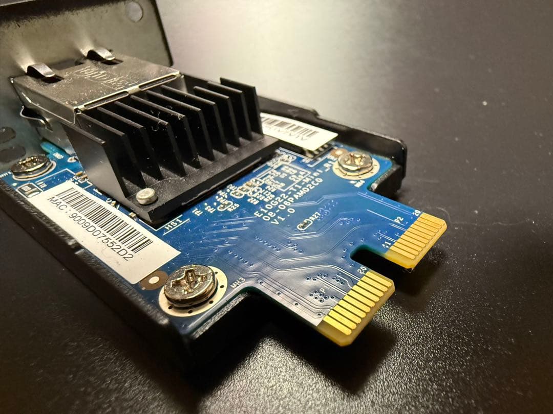 Synology E10G22-T1-Mini 10GbE拡張カード