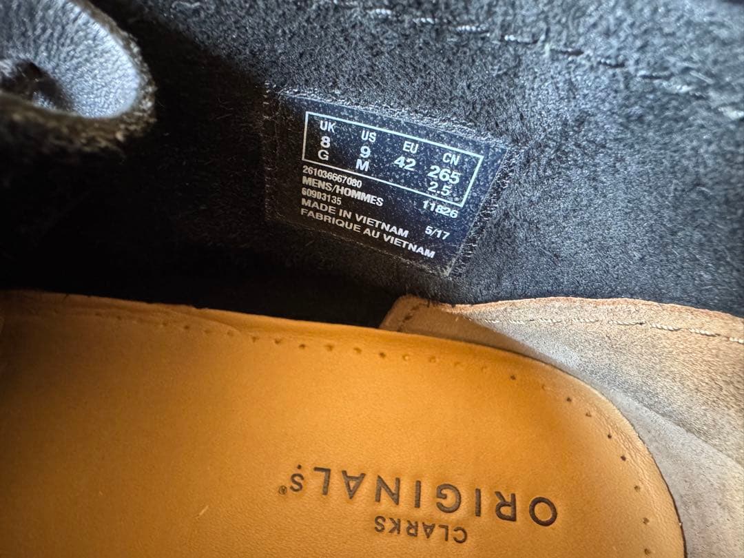 Clarks Originalsクラークスオリジナル ワラビー26.5cm