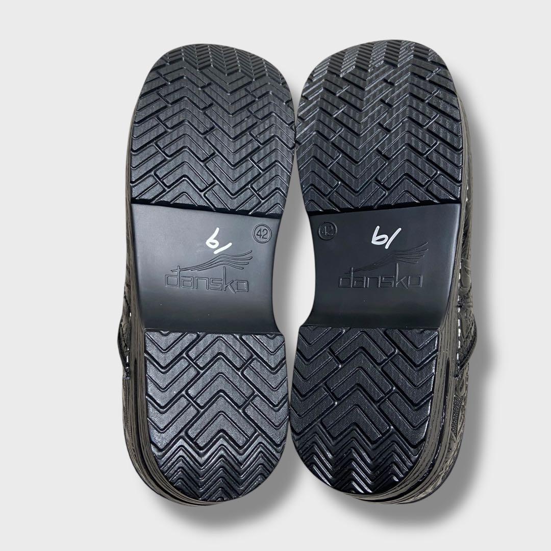 ダンスコ☆プロフェッショナル☆クロッグサンダル☆フローラル柄☆型押し☆26.5