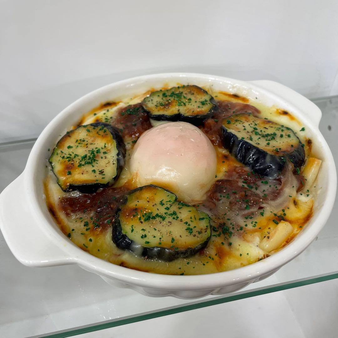 【食品サンプル】ナスと玉子のグラタン ほか4点