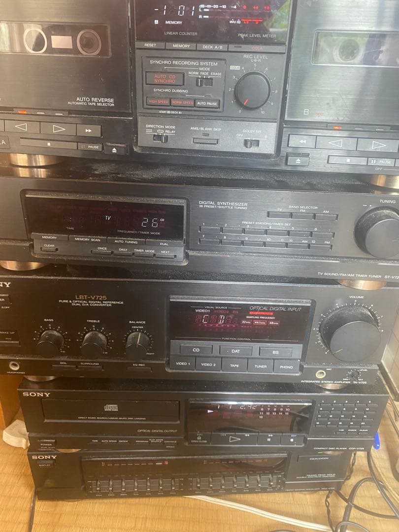 ソニー　リバティー　LBT-V725 CD カセット動作品