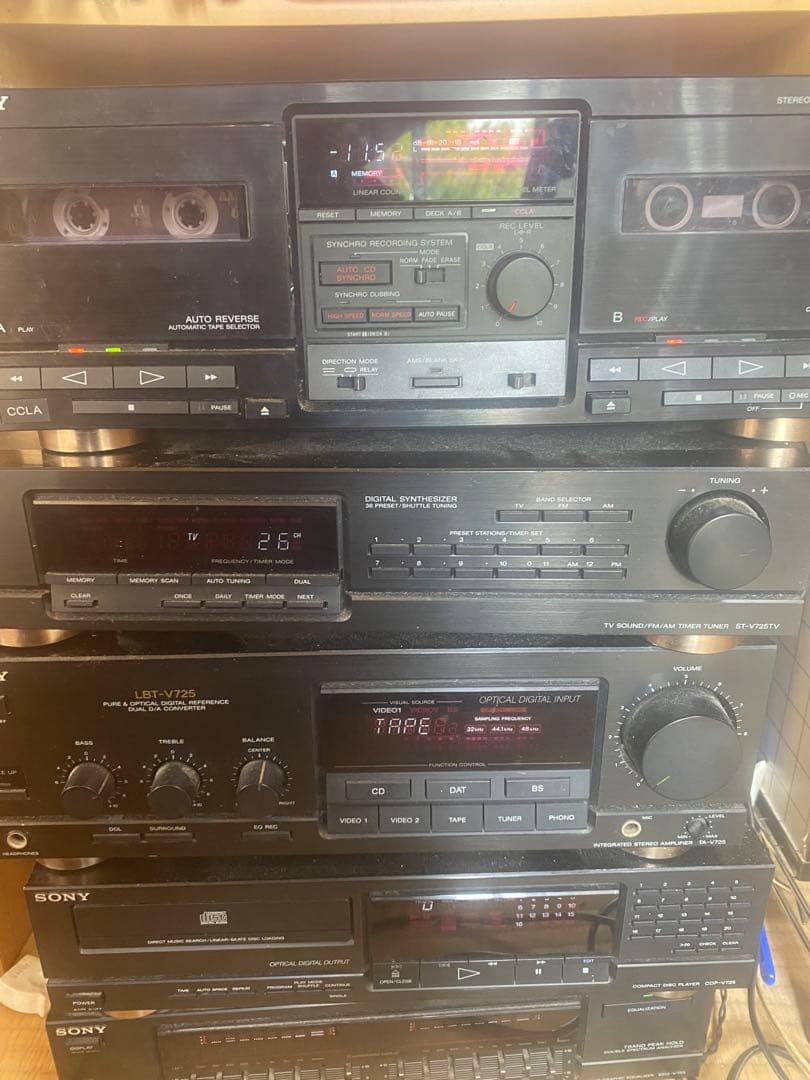 ソニー　リバティー　LBT-V725 CD カセット動作品