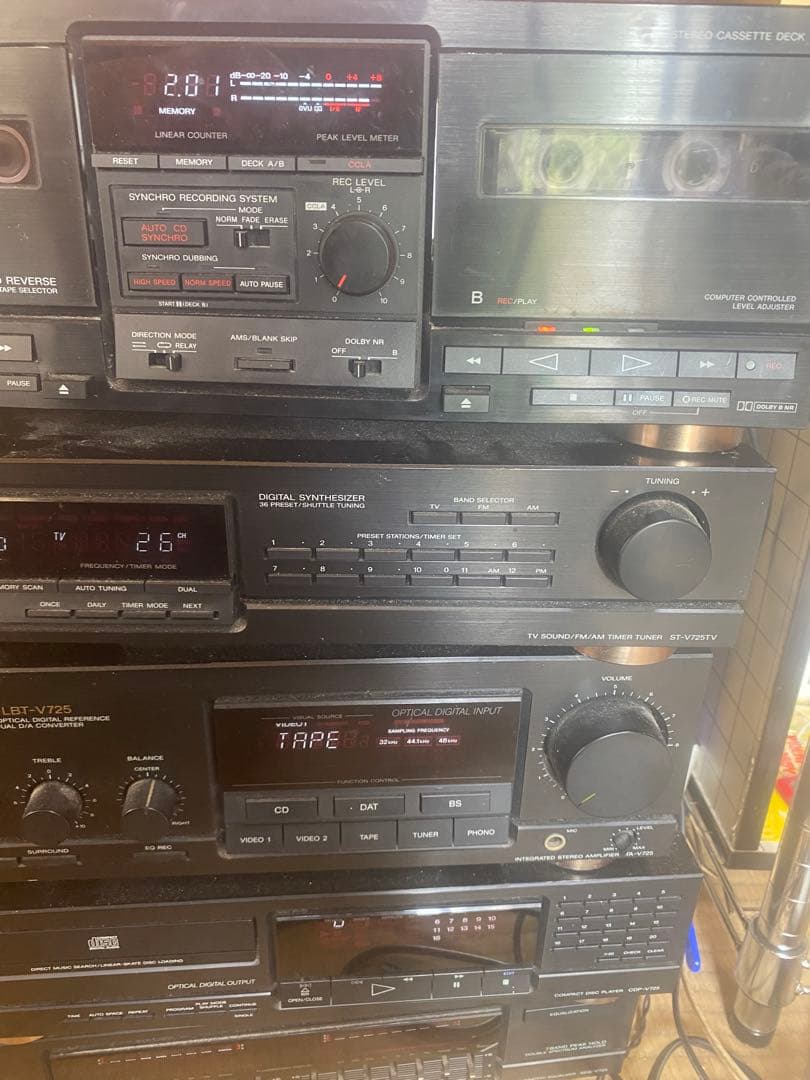 ソニー　リバティー　LBT-V725 CD カセット動作品