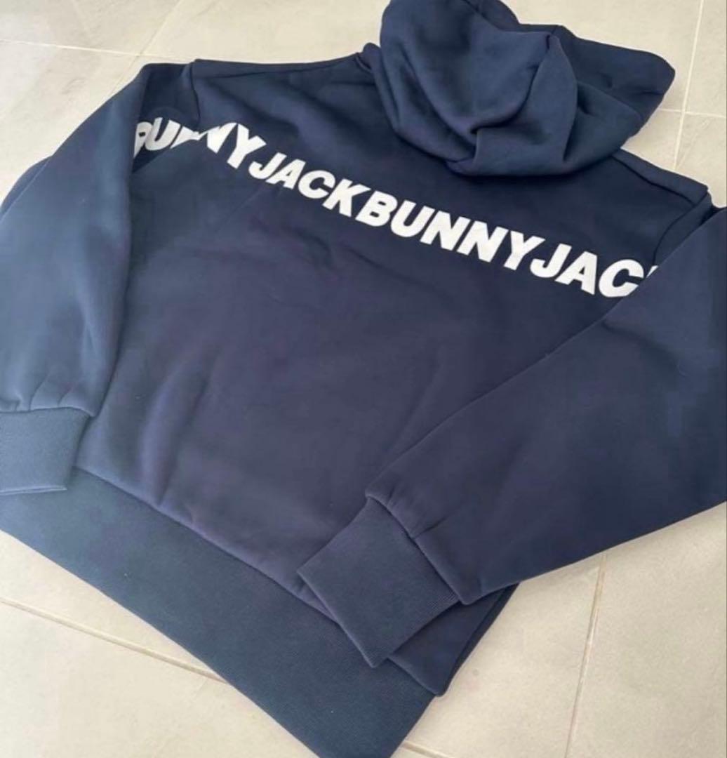 未使用ジャックバニーKARUISHI裏フリースフーディプルオーバー