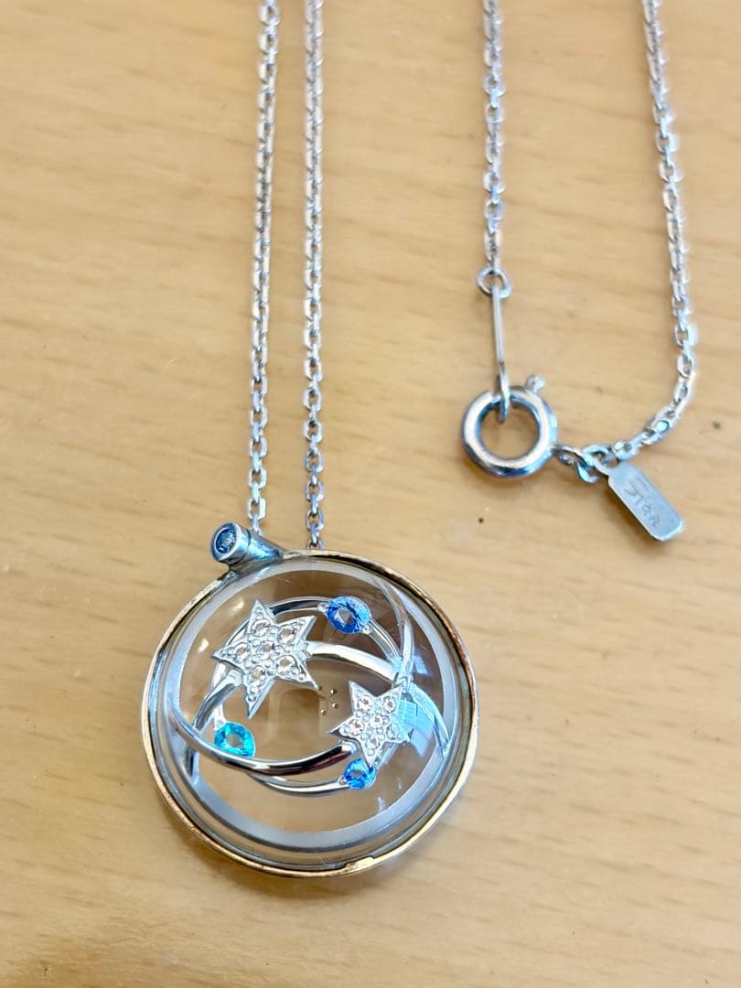 スタージュエリー シルバー925 アクリルペンダントネックレス　限定品　希少