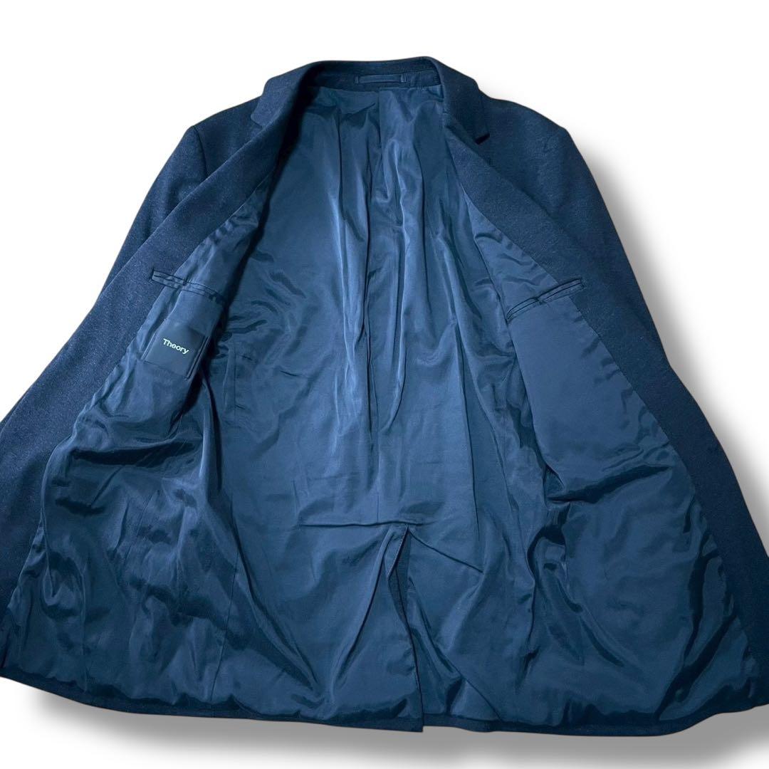 未使用級 現行 Theory メンズスーツ セットアップ ダークグレー 近年