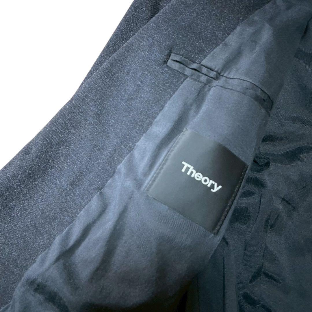 未使用級 現行 Theory メンズスーツ セットアップ ダークグレー 近年
