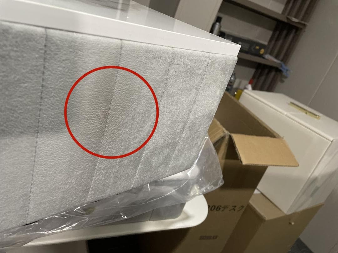 グレー 木製 ドレッサー デスクのみ 訳あり品　実物写真ありJ108-80-①