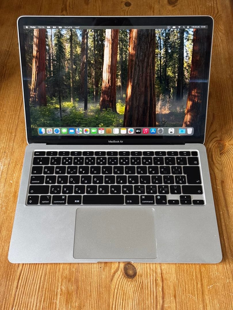 Apple MacBook Air (M1, 2020) 本体　日本語版