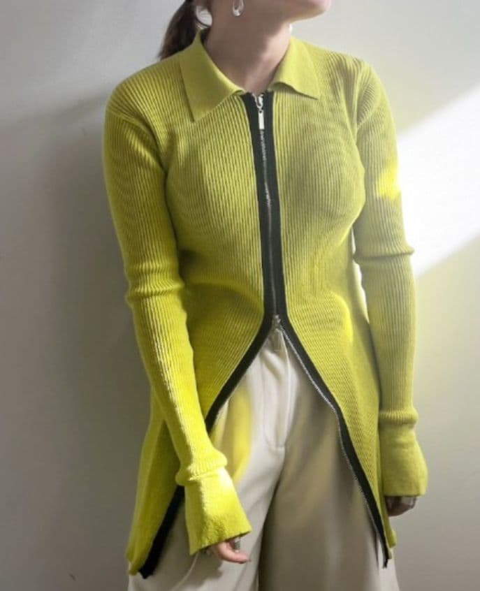 [タグ付]アメリCOLOR SCHEME LONG KNIT TOP