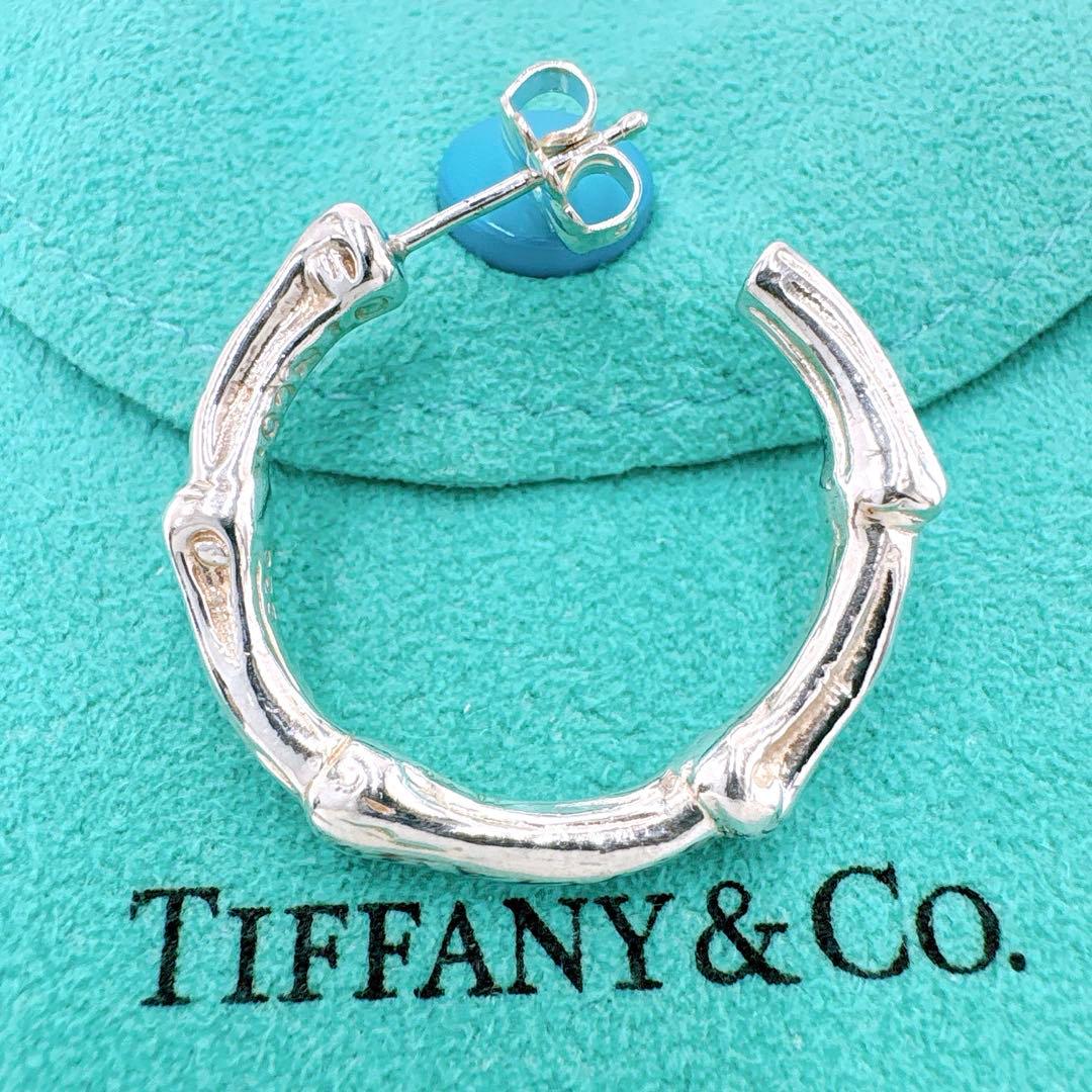 極美品 オールドティファニー バンブー ラージ 片耳 ピアス シルバー925